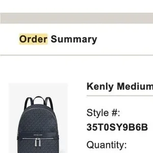 Rare Michael Kors Medium Backpack - Navy Blue Michael Kors Backpack Blue Bags & Handbags for Women for  main image 4